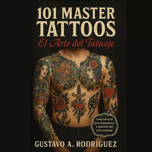 Imagen de portada para Ebook 101 MASTER TATTOOS El Arte del Tatuaje: Ideas Creativas para Inspirar tu Próxima Obra de Arte Corporal, Historia y Guía básica para Principiantes. Guía definitiva para el arte del tatuaje