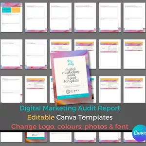 Cover image for Online course Digital Marketing Audit Template