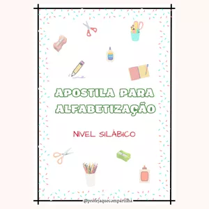 Imagem de capa para o Ebook Apostila para alfabetização -  Nível silábico de escrita 
