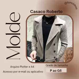 Imagem de capa para o Ebook Molde casaco Roberto 