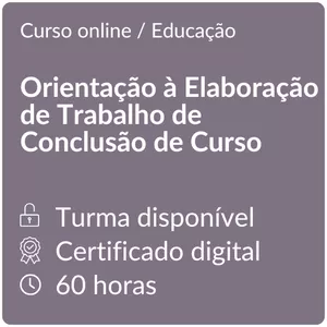 Imagem do curso Dr. TCC Premium - Orientação à Elaboração de Trabalho de Conclusão de Curso 