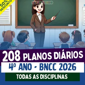Imagem do curso PLANOS DIÁRIOS - 4º ANO FUNDAMENTAL - BNCC 2026