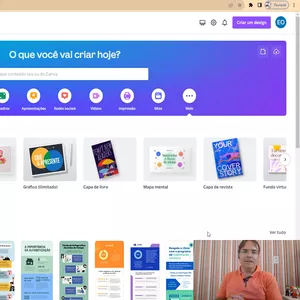 Imagem de capa para o Curso online Aprenda usar o Canva