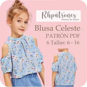 Imagen de portada para Ebook Patrón de costura Blusa de niña