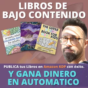 Imagen de portada para Curso online Video curso Crea y vender libros de Bajo Contenido en Amazon KDP