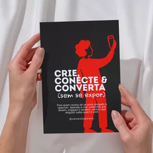 Imagem de capa para o Ebook Crie, Conecte, Converta (sem se expor)