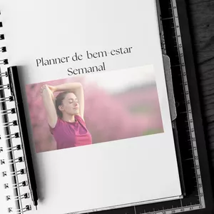 Imagem de capa para o Ebook Planner de Bem Estar Semanal