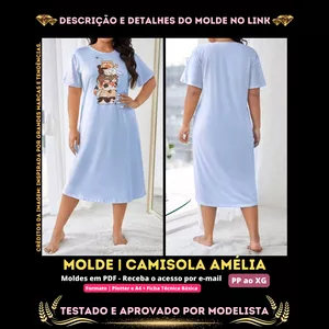 Imagem de capa para o Curso online ✨[Molde em PDF] - Camisola Amélia ID 4173924 [PP ao XG]