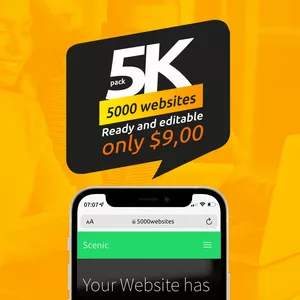 Cover image for Online course Pack 5K - 5000 ready and editable websites