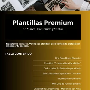 Imagen de portada para Ebook PLANTILLAS PREMIUM DE MARCA, CONTENIDO Y VENTAS