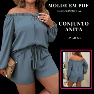 Imagem de capa para o Ebook MOLDE CONJUNTO ANITA PLUS SIZE