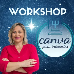 Imagem de capa para o Curso online Workshop canva para iniciantes