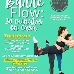 Imagen de portada para Curso online BARRE FLOW: 30 MINUTOS EN CASA