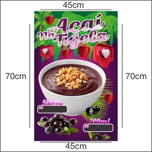 Imagem de capa para o Curso online   TOTALMENTE EDITÁVEL Banner 70 X 45 – Açaí e Açaiteria  [CDR e PDF] CorelDraw