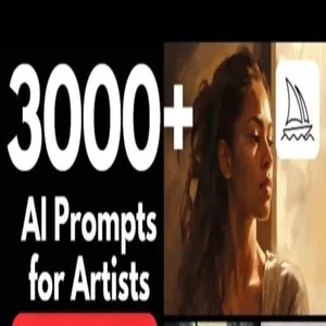 Cover image for Ebook ChatGPT AI Prompts for Artists 3000+