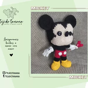 Imagen de portada para Ebook Funko Mickey Crochet Pattern | Amigurumi | Mickey Mouse | Funko amigurumi Mickey | SP/EN