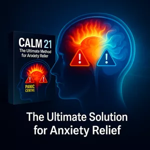 Cover image for Online course Calm 21 – The ultimate guide with powerful audios to eliminate anxiety in just 21 seconds