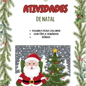 Imagem de capa para o Ebook ATIVIDADES DE NATAL
