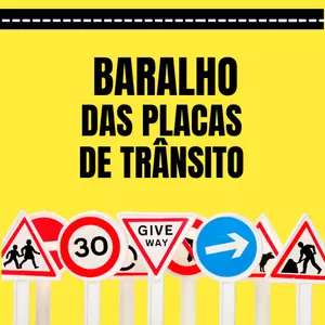 Imagem de capa para o Ebook Baralho das Placas de Trânsito