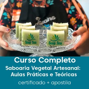 Imagem principal do produto Curso On-Line de Sabonete Vegetal + Ebook de Receitas