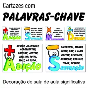 Imagem de capa para o Ebook Cartazes Matemáticos Palavras-Chave