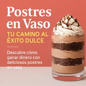 Imagen de portada para Ebook Postres en vaso: tu camino al éxito dulce