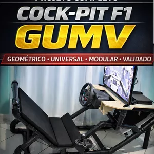 Imagem de capa para o Ebook Cock-Pit Racing Projeto Técnico Completo em cano de PVC  (pdf)