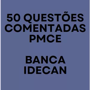 Imagem de capa para o Ebook 5O Questões da IDECAN Comentadas para a PMCE