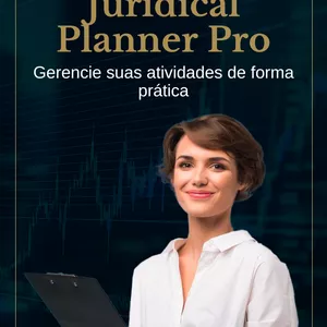 Imagem de capa para o Ebook Planner semanal para advocácia