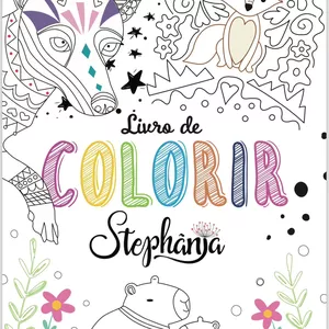 Imagem de capa para o Ebook Livro de Colorir p/ imprimir da Paula Stephania