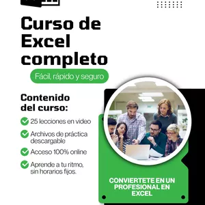 Imagen de portada para Curso online Domina Excel en 7 días-Curso completo con plantillas incluidas.