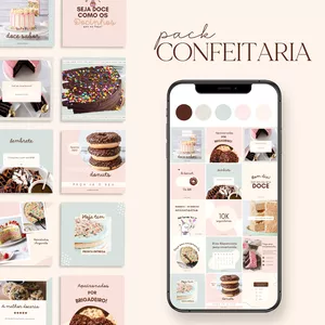 Canva Pack Confeitaria
