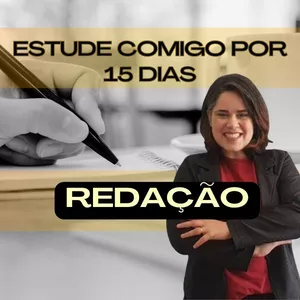 Imagem do curso ESTUDE COMIGO POR 15 DIAS - REDAÇÃO 