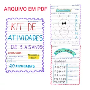Imagem de capa para o Ebook kit de Atividades 3 a 5 anos