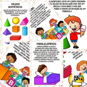 Imagem de capa para o Curso online Cartazes de sólidos e figuras geométricas