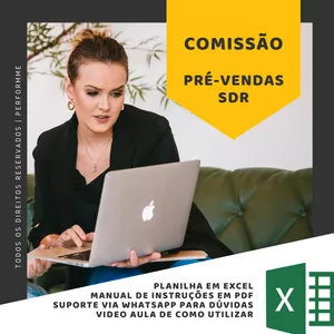 Planilha Planilha de Acompanhamento de Comissões (Vendedor Inside Sales)