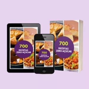Imagem de capa para o Ebook 700 RECEITAS ZERO AÇÚCAR