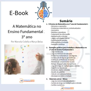 Imagem de capa para o Ebook E-Book - A Matemática no Ensino Fundamental 1 - 3º ano