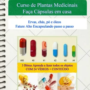 Imagem de capa para o Curso online Curso de Plantas Medicinais - Faça Cápsulas Em Casa