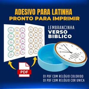 Imagem de capa para o Ebook Adesivo para Latinha- Lembrancinha Verso Bíblico - Arquivo Pronto para Imprimir 
