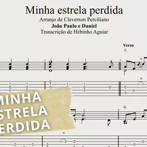 Imagem de capa para o Ebook Minha Estrela Perdida - João Paulo & Daniel: Transcrição p/ Violão Solo (Fingerstyle) c/ Tablatura, Partitura e Cifra (Arranjo de Cleverson Perciliano)