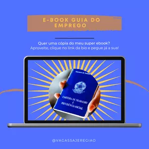 Imagem de capa para o Ebook Guia do emprego.