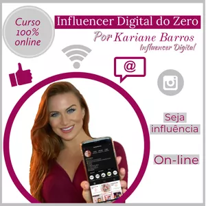 Imagem de capa para o Curso online Influencer Digital do Zero - Segredos do Sucesso Online- 