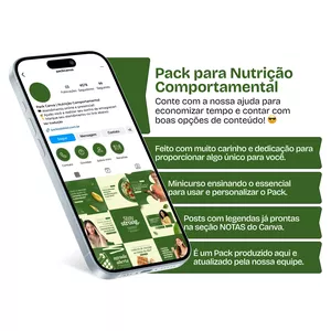 Imagem de Pack Canva - Nutrição Comportamental criado por Gabriel Campos | Packs Canva na hotmart