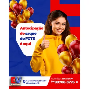 Imagem de capa para o Ebook Social Media PSD Editável - Antecipação de Saque do FGTS 