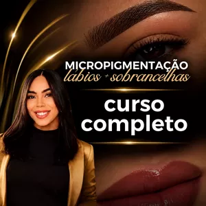 Imagem de MICROPIGMENTAÇÃO DE LÁBIOS E SOBRANCELHAS — CURSO COMPLETO | GOLDEN BEAUTY criado por Rebeca Cruz Cursos na hotmart