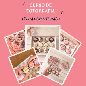 Imagem de capa para o Curso online Curso de fotografia para confeiteiras