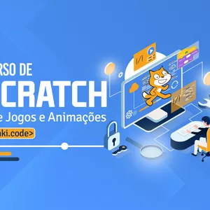 Imagem de capa para o Curso online Curso de Scratch - Crie Jogos e Animações