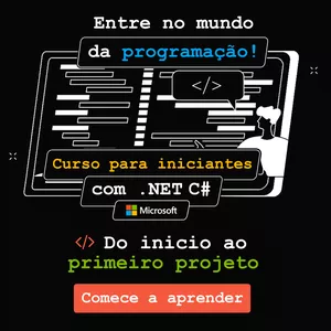 Imagem de capa para o Curso online Curso de Programação para Iniciantes C#
