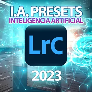 Imagem de capa para o Curso online I.A. Presets - Lightroom Classic 2023 &amp; Automação com Photoshop